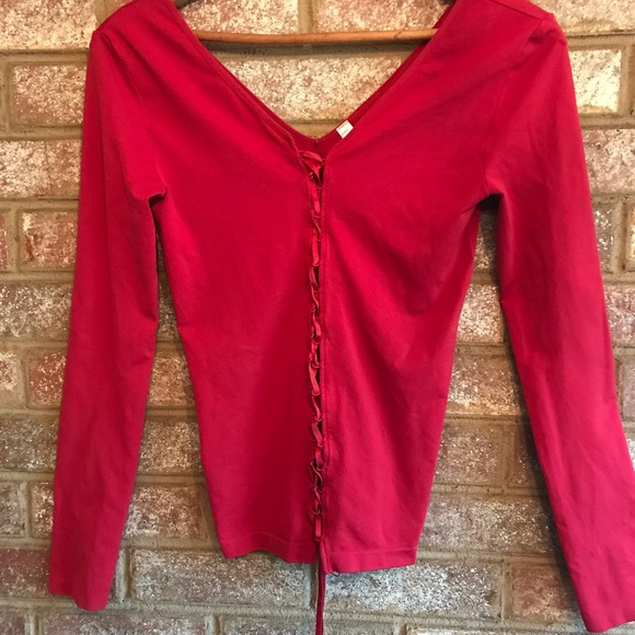 Victoria's Secret Tops - Victoria’s Secret lace up shirt